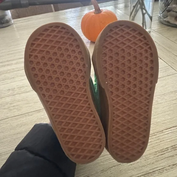 Vans Green and Brown Kids High-Top Sneakers - Picture 4 of 8